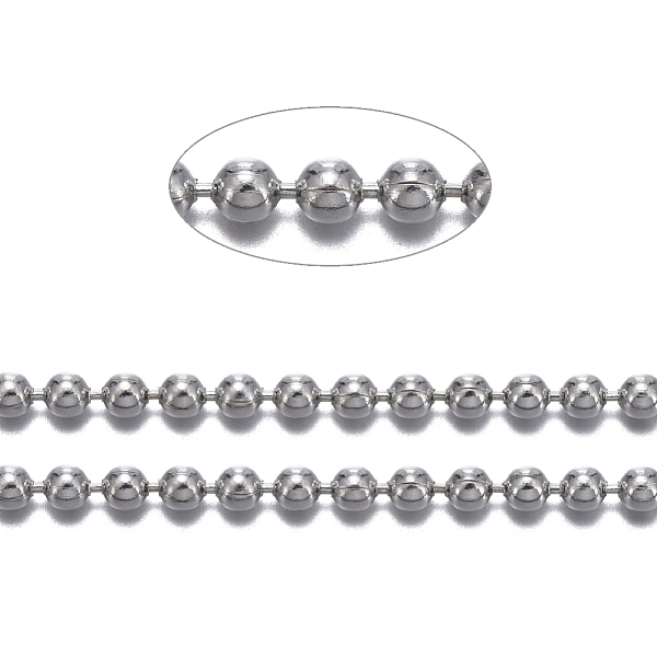 PandaHall Brass Ball Chains, Long-Lasting Plated, Soldered, with Spool, Cadmium Free & Nickel Free & Lead Free, Platinum, 1.5mm, about...
PandaHall Brass Ball Chains, Long-Lasting Plated, Soldered, with Spool, Cadmium Free & Nickel Free & Lead Free, Platinum, 1.5mm, about...