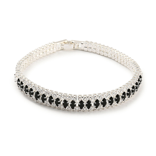 PandaHall Rack Plating Brass Horse Eye Link Bracelet, Cubic Zirconia Tennis Bracelets, Long-Lasting Plated, Cadmium Free & Lead Free, Silver..., Black
PandaHall Rack Plating Brass Horse Eye Link Bracelet, Cubic Zirconia Tennis Bracelets, Long-Lasting Plated, Cadmium Free & Lead Free, Silver..., Black
