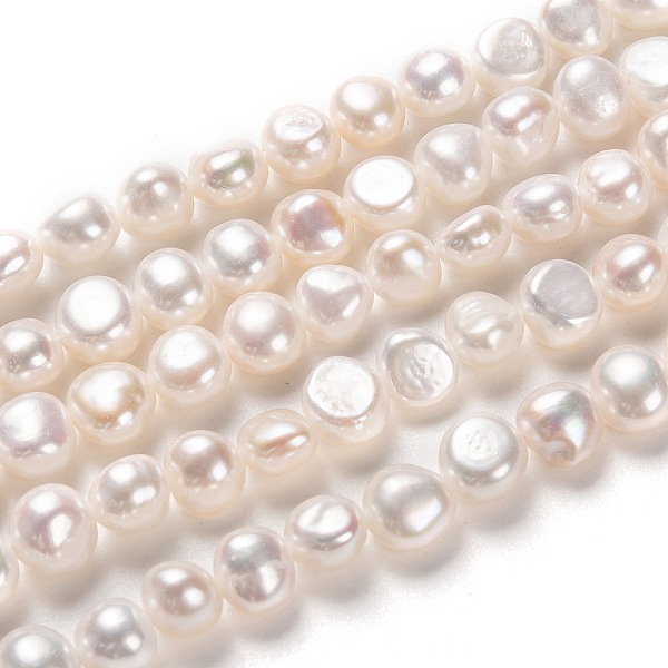 PandaHall Natural Cultured Freshwater Pearl Beads Strands, Potato, White, 6~7x7~8mm, Hole: 0.6mm, about 53pcs/strand, 14.17 inch(36cm) Pearl...
PandaHall Natural Cultured Freshwater Pearl Beads Strands, Potato, White, 6~7x7~8mm, Hole: 0.6mm, about 53pcs/strand, 14.17 inch(36cm) Pearl...