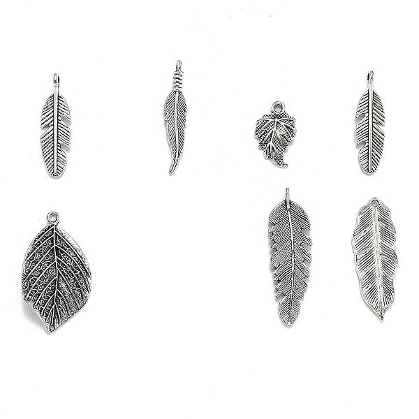 PandaHall Tibetan Style Alloy Pendants, Assorted Leaf, Antique Silver, 12.5~78x6~51x1~5.5mm, Hole: 1.5~6x3.5mm Alloy Leaf
PandaHall Tibetan Style Alloy Pendants, Assorted Leaf, Antique Silver, 12.5~78x6~51x1~5.5mm, Hole: 1.5~6x3.5mm Alloy Leaf