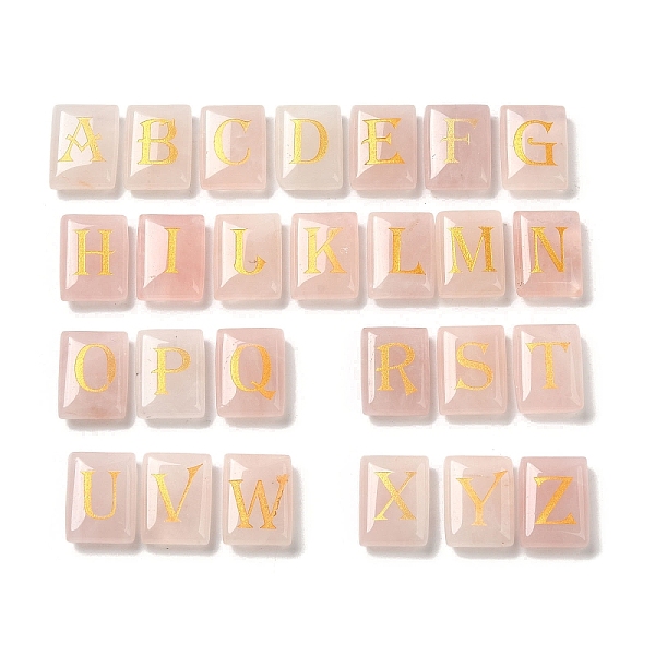 PandaHall 26Pcs Natural Rose Quartz Healing Rectangle with Letter A~Z Display Decorations, Reiki Energy Stone Ornament, 20x15x6.5mm Rose...
PandaHall 26Pcs Natural Rose Quartz Healing Rectangle with Letter A~Z Display Decorations, Reiki Energy Stone Ornament, 20x15x6.5mm Rose...