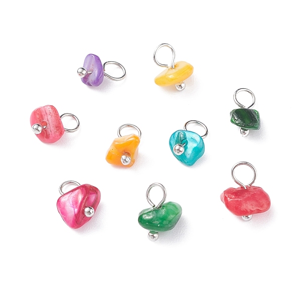 PandaHall Natural Chip Dyed Shell Charms, with Brass Loops, Mixed Colors, Platinum, 8~9x5~10x4.5~7mm, Hole: 3.5mm Freshwater Shell Chip..., Multicolor
PandaHall Natural Chip Dyed Shell Charms, with Brass Loops, Mixed Colors, Platinum, 8~9x5~10x4.5~7mm, Hole: 3.5mm Freshwater Shell Chip..., Multicolor
