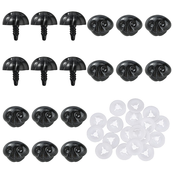 PandaHall GORGECRAFT 20PCS Plastic Matte Safety Noses with 20PCS Spacer Craft Sew Dog Nose Black Teddy Bear Noses Doll Making Supplies Nose...
PandaHall GORGECRAFT 20PCS Plastic Matte Safety Noses with 20PCS Spacer Craft Sew Dog Nose Black Teddy Bear Noses Doll Making Supplies Nose...