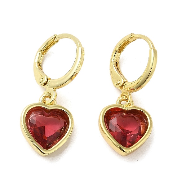 PandaHall Real 18K Gold Plated Brass Dangle Leverback Earrings, with Heart Glass, Red, 25.5x10mm Glass Heart Red
PandaHall Real 18K Gold Plated Brass Dangle Leverback Earrings, with Heart Glass, Red, 25.5x10mm Glass Heart Red