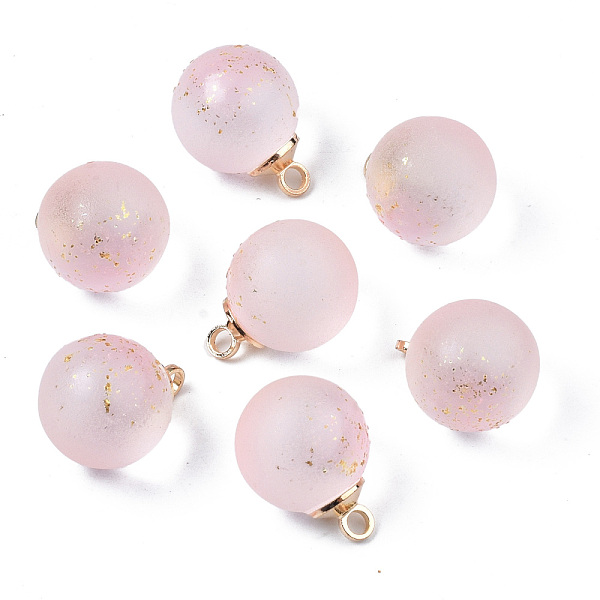 PandaHall Two Tone Transparent Spray Painted Glass Pendants, with Light Gold Plated Brass Loop, Frosted, with Glitter Powder, Round, Pink...
PandaHall Two Tone Transparent Spray Painted Glass Pendants, with Light Gold Plated Brass Loop, Frosted, with Glitter Powder, Round, Pink...