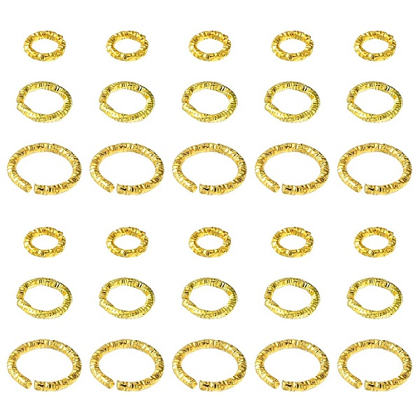 PandaHall 90Pcs 3 Styles Iron Open Jump Rings, Nickel Free, Twist Ring, Golden, 6~10x1.2mm, Inner Diameter: 3.5~7.5mm, 30pcs/style Iron Ring
PandaHall 90Pcs 3 Styles Iron Open Jump Rings, Nickel Free, Twist Ring, Golden, 6~10x1.2mm, Inner Diameter: 3.5~7.5mm, 30pcs/style Iron Ring