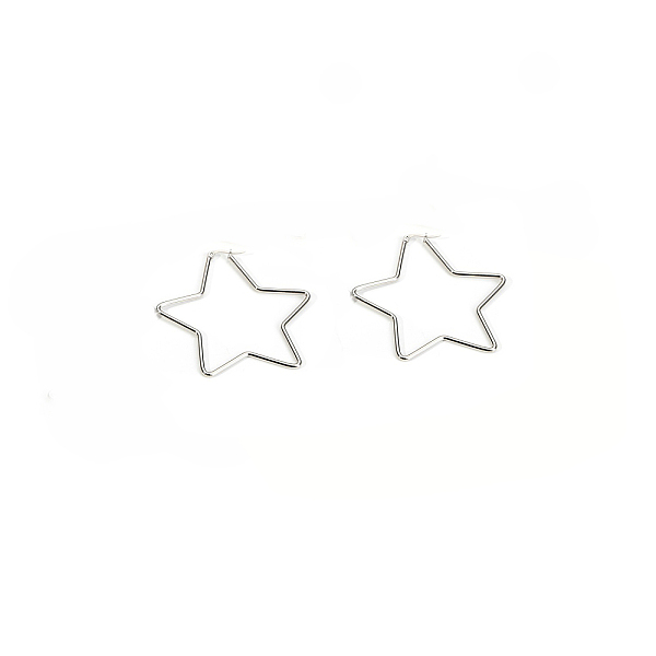 PandaHall 201 Stainless Steel Hoop Earrings, with 304 Stainless Steel Pin, Hypoallergenic Earrings, Star, Stainless Steel Color, 12 Gauge...
PandaHall 201 Stainless Steel Hoop Earrings, with 304 Stainless Steel Pin, Hypoallergenic Earrings, Star, Stainless Steel Color, 12 Gauge...