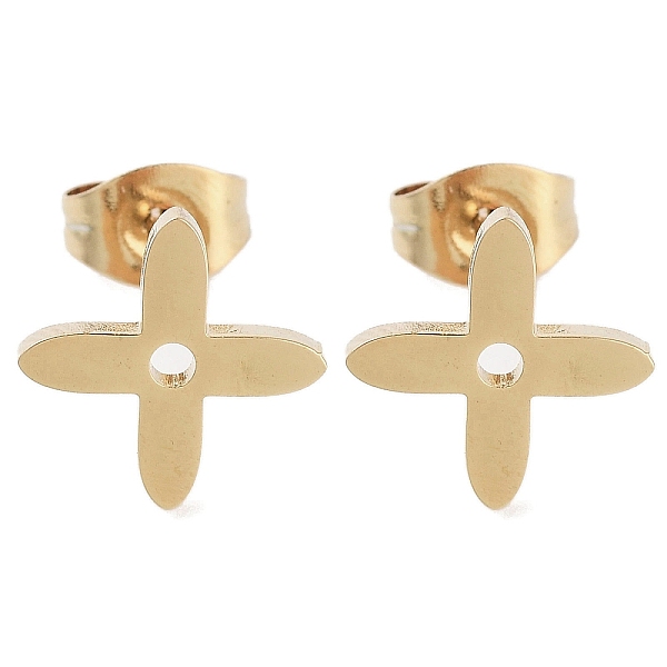 PandaHall Vacuum Plating 304 Stainless Steel Stud Earrings for Women, Cross, Golden, 10.5x10.5mm 304 Stainless Steel Cross
PandaHall Vacuum Plating 304 Stainless Steel Stud Earrings for Women, Cross, Golden, 10.5x10.5mm 304 Stainless Steel Cross