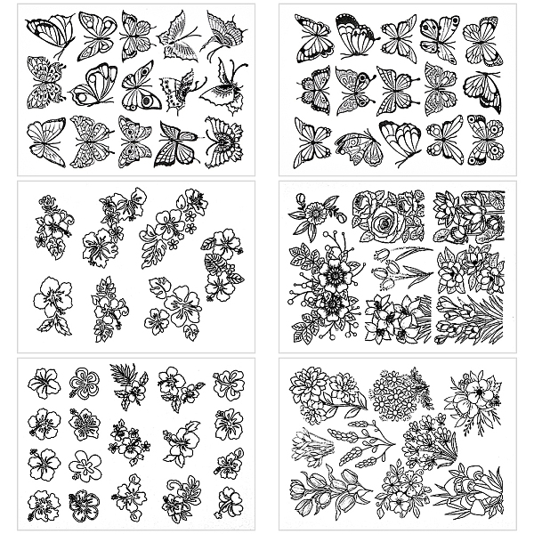 PandaHall CRASPIRE 3 Sets 3 Style PVA Water-soluble Embroidery Aid Drawing Sketch, Butterfly and Flower, Black, 297x210mm, 2pcs/set, 1...
PandaHall CRASPIRE 3 Sets 3 Style PVA Water-soluble Embroidery Aid Drawing Sketch, Butterfly and Flower, Black, 297x210mm, 2pcs/set, 1...