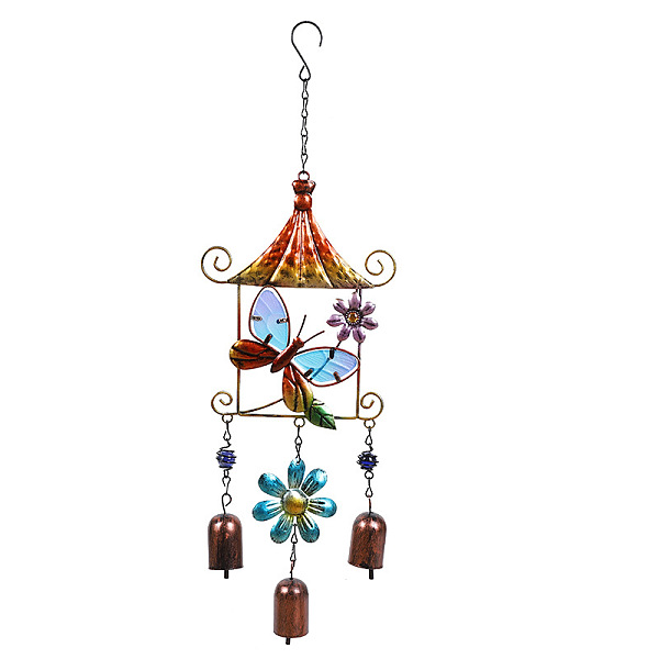 PandaHall Glass Wind Chime, Pendant Decoration, with Iron Findings, for Garden, Window Decoration, Butterfly, 530x170mm Iron Butterfly
PandaHall Glass Wind Chime, Pendant Decoration, with Iron Findings, for Garden, Window Decoration, Butterfly, 530x170mm Iron Butterfly