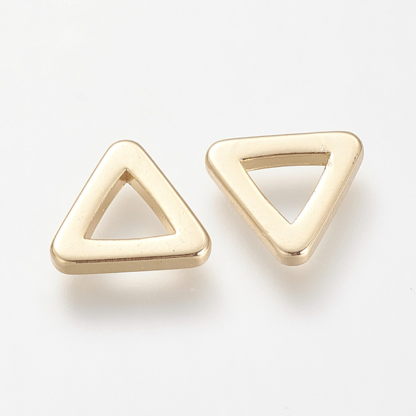 PandaHall Brass Link Rings, Nickel Free, Real 18K Gold Plated, Triangle, Golden, 10x11.5x2mm Brass Triangle
PandaHall Brass Link Rings, Nickel Free, Real 18K Gold Plated, Triangle, Golden, 10x11.5x2mm Brass Triangle