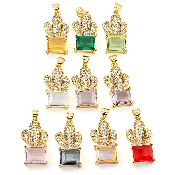 PandaHall Rack Plating Brass Micro Pave Clear Cubic Zirconia Pendants, with Glass, Long-Lasting Plated, Cadmium Free & Lead Free, Real 18K..., Multicolor
PandaHall Rack Plating Brass Micro Pave Clear Cubic Zirconia Pendants, with Glass, Long-Lasting Plated, Cadmium Free & Lead Free, Real 18K..., Multicolor