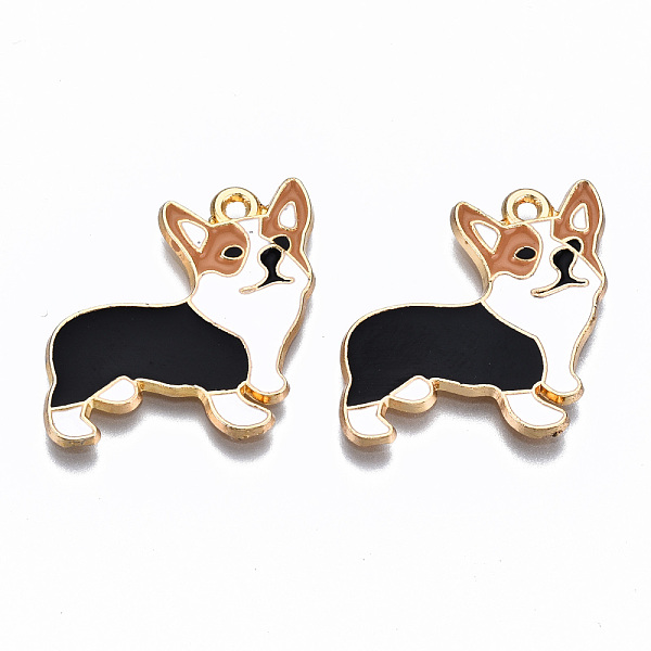 PandaHall Alloy Enamel Pendants, Cadmium Free & Lead Free, Light Gold, Welsh Corgi, Black, 23x24.5x1mm, Hole: 1.6mm Alloy+Enamel Dog Black
PandaHall Alloy Enamel Pendants, Cadmium Free & Lead Free, Light Gold, Welsh Corgi, Black, 23x24.5x1mm, Hole: 1.6mm Alloy+Enamel Dog Black