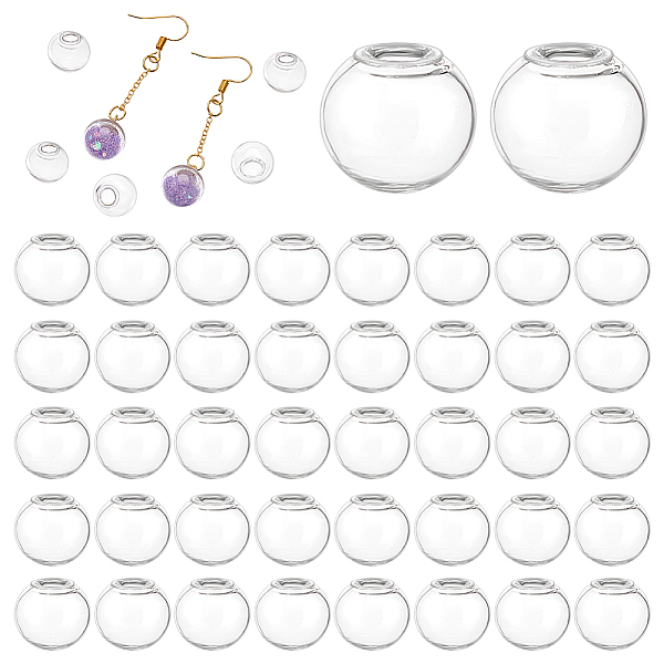 PandaHall 200Pcs Round Mechanized Blown Glass Globe Ball Bottles, for Stud Earring or Crafts, Clear, 11~12mm, Half Hole: 3~5mm Glass Round...
PandaHall 200Pcs Round Mechanized Blown Glass Globe Ball Bottles, for Stud Earring or Crafts, Clear, 11~12mm, Half Hole: 3~5mm Glass Round...