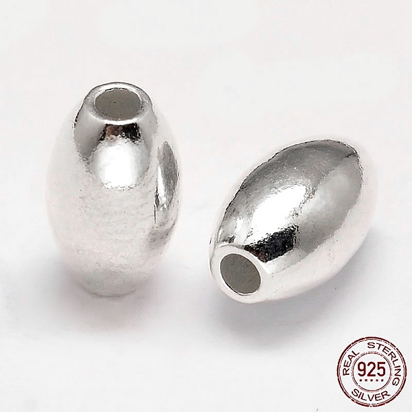 PandaHall Oval 925 Sterling Silver Beads, Silver, 10x6mm, Hole: 2mm, about 35pcs/20g Sterling Silver Oval
PandaHall Oval 925 Sterling Silver Beads, Silver, 10x6mm, Hole: 2mm, about 35pcs/20g Sterling Silver Oval