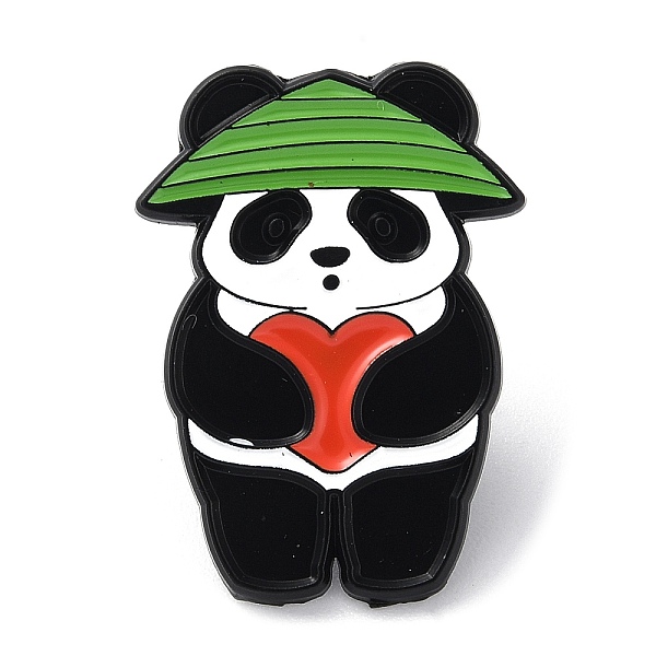 PandaHall Panda with Heart Enamel Pin, Black Tone Alloy Brooch for Backpack Clothes, Lime Green, 29x20.5x1.5mm Alloy+Enamel Panda
PandaHall Panda with Heart Enamel Pin, Black Tone Alloy Brooch for Backpack Clothes, Lime Green, 29x20.5x1.5mm Alloy+Enamel Panda