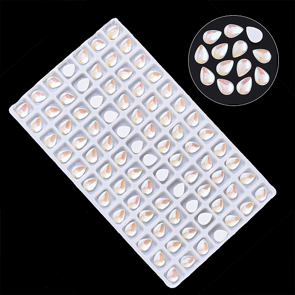 PandaHall Transparent K9 Glass Cabochons, Flat Back, Teardrop, PapayaWhip, 8x6x3.5mm, about 84pcs/bag Glass Horse Eye Orange
PandaHall Transparent K9 Glass Cabochons, Flat Back, Teardrop, PapayaWhip, 8x6x3.5mm, about 84pcs/bag Glass Horse Eye Orange