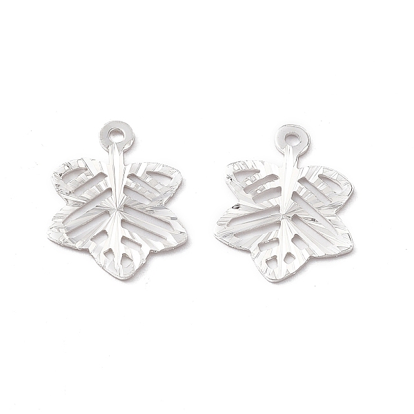 PandaHall Brass Pendants, Cadmium Free & Lead Free, Leaf Charm, 925 Sterling Silver Plated, 17x13x0.6mm, Hole: 1.4mm Brass Leaf
PandaHall Brass Pendants, Cadmium Free & Lead Free, Leaf Charm, 925 Sterling Silver Plated, 17x13x0.6mm, Hole: 1.4mm Brass Leaf