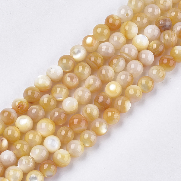 PandaHall Yellow Shell Beads Strands, Round, Gold, 6~7mm, Hole: 0.9mm, about 62pcs/strand, 15.1 inch Yellow Shell Round Gold
PandaHall Yellow Shell Beads Strands, Round, Gold, 6~7mm, Hole: 0.9mm, about 62pcs/strand, 15.1 inch Yellow Shell Round Gold