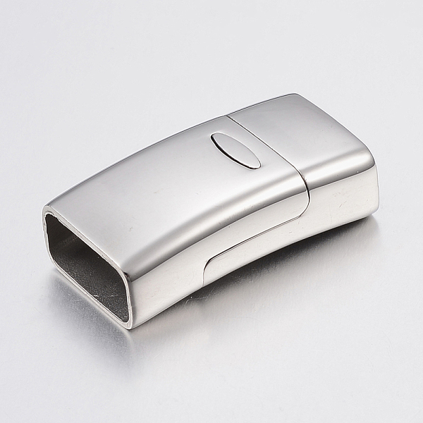PandaHall Rectangle Smooth Surface 304 Stainless Steel Magnetic Clasps with Glue-in Ends, Stainless Steel Color, 29x15.5x9mm, Hole: 7x13.5mm...
PandaHall Rectangle Smooth Surface 304 Stainless Steel Magnetic Clasps with Glue-in Ends, Stainless Steel Color, 29x15.5x9mm, Hole: 7x13.5mm...