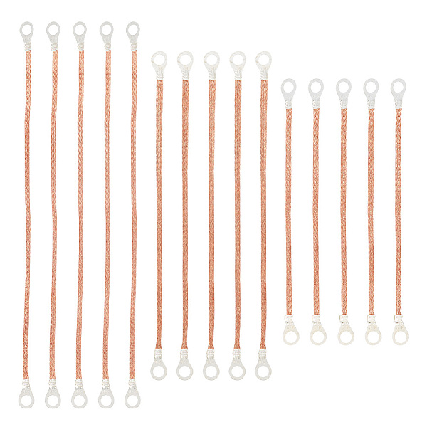 PandaHall GOMAKERER 15Pcs 3 Size Flat Copper Braided Automotive Ground Strap with Lugs, Rose Gold, 203~305x13x2mm, 5Pcs/size Brass
PandaHall GOMAKERER 15Pcs 3 Size Flat Copper Braided Automotive Ground Strap with Lugs, Rose Gold, 203~305x13x2mm, 5Pcs/size Brass