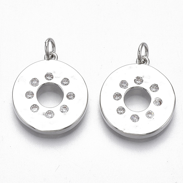 PandaHall Brass Micro Pave Clear Cubic Zirconia Pendants, with Jump Ring,Flat Round, Nickel Free, Real Platinum Plated, 20.5x17x2.5mm, Jump...
PandaHall Brass Micro Pave Clear Cubic Zirconia Pendants, with Jump Ring,Flat Round, Nickel Free, Real Platinum Plated, 20.5x17x2.5mm, Jump...