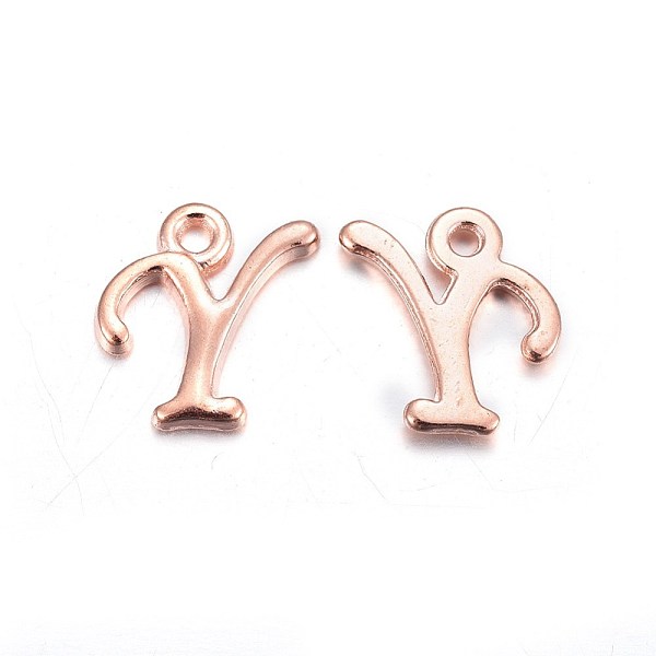 PandaHall Rose Gold Plated Alloy Letter Pendants, Rack Plating, Cadmium Free & Lead Free, Letter.Y, 13x10x2mm, Hole: 1.5mm Alloy Letter
PandaHall Rose Gold Plated Alloy Letter Pendants, Rack Plating, Cadmium Free & Lead Free, Letter.Y, 13x10x2mm, Hole: 1.5mm Alloy Letter