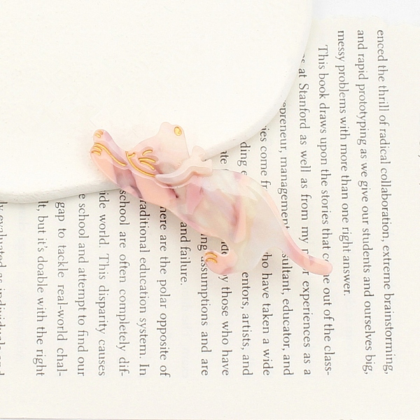 PandaHall Cute Cat Shape Cellulose Acetate(Resin) Alligator Hair Clips, Hair Accessories for Girls, Misty Rose, 80x35mm Cellulose Acetate...
PandaHall Cute Cat Shape Cellulose Acetate(Resin) Alligator Hair Clips, Hair Accessories for Girls, Misty Rose, 80x35mm Cellulose Acetate...
