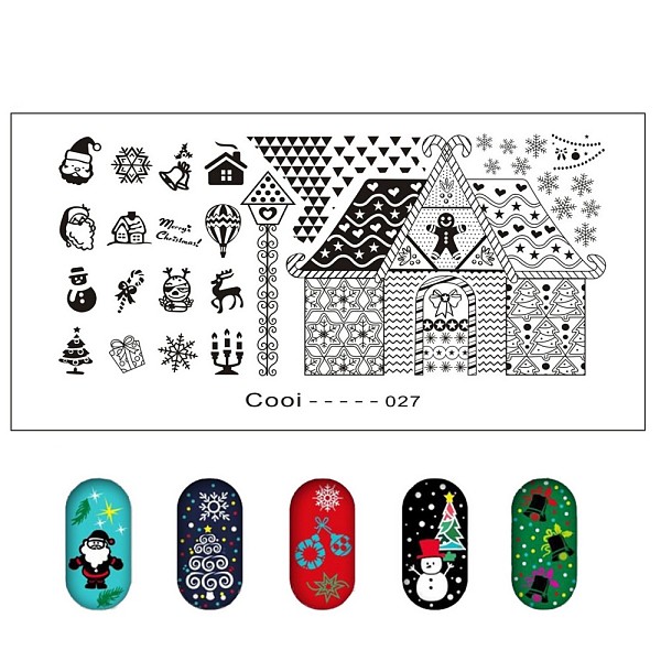 PandaHall Stainless Steel Nail Art Stamping Plates, Nail Image Flowers Lace Star Skull Easter Christmas Templates, for DIY Nail Manicuring...
PandaHall Stainless Steel Nail Art Stamping Plates, Nail Image Flowers Lace Star Skull Easter Christmas Templates, for DIY Nail Manicuring...