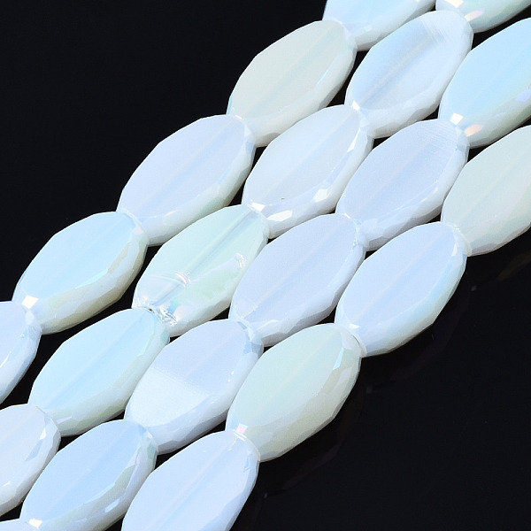 PandaHall Electroplate Glass Beads Strands, AB Color Plated, Faceted, Rice, Gainsboro, 10x6x3.5mm, Hole: 1.4mm, about 50pcs/strand..., Gray
PandaHall Electroplate Glass Beads Strands, AB Color Plated, Faceted, Rice, Gainsboro, 10x6x3.5mm, Hole: 1.4mm, about 50pcs/strand..., Gray