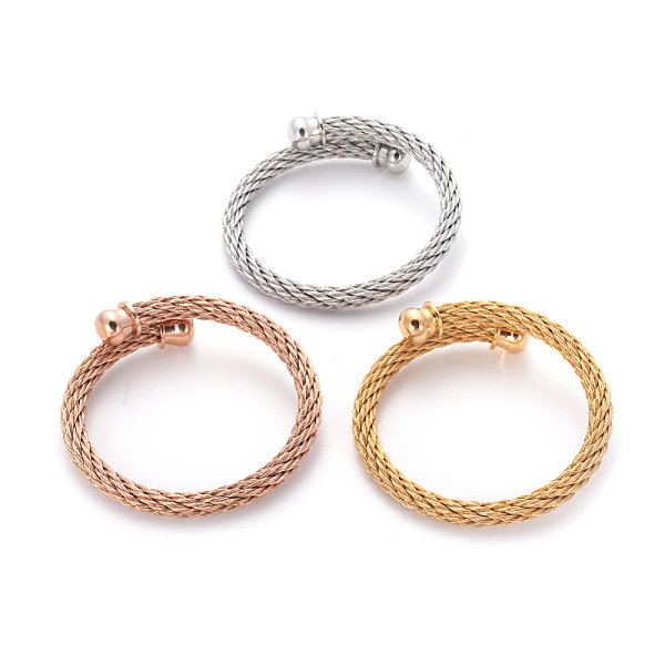 PandaHall 304 Stainless Steel Torque Bangle Sets, Cuff Bangle Sets, Mixed Color, 2-1/8 inch(5.5cm), 3pcs/set 304 Stainless Steel Multicolor
PandaHall 304 Stainless Steel Torque Bangle Sets, Cuff Bangle Sets, Mixed Color, 2-1/8 inch(5.5cm), 3pcs/set 304 Stainless Steel Multicolor