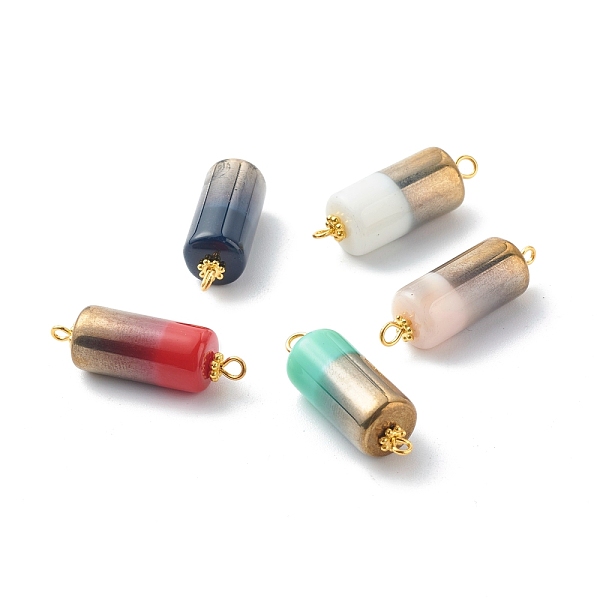 PandaHall Half Electroplate Opaque Glass Beads Links Connectors, Two Tone, with Tibetan Style Alloy Daisy Spacer Beads and Iron Eye Pin...
PandaHall Half Electroplate Opaque Glass Beads Links Connectors, Two Tone, with Tibetan Style Alloy Daisy Spacer Beads and Iron Eye Pin...