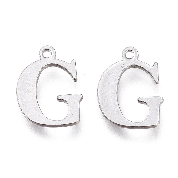 PandaHall 304 Stainless Steel Charms, Laser Cut, Alphabet, Stainless Steel Color, Letter.G, 12x9x0.8mm, Hole: 1mm 304 Stainless Steel Letter...
PandaHall 304 Stainless Steel Charms, Laser Cut, Alphabet, Stainless Steel Color, Letter.G, 12x9x0.8mm, Hole: 1mm 304 Stainless Steel Letter...
