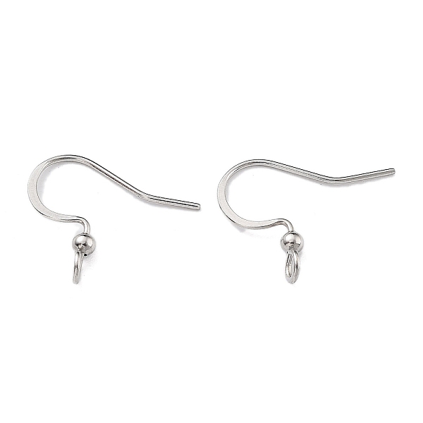 PandaHall 316 Surgical Stainless Steel Earring Hooks, Ear Wire, with Horizontal Loop, Stainless Steel Color, 15x3.5mm, Hole: 2mm, Pin...
PandaHall 316 Surgical Stainless Steel Earring Hooks, Ear Wire, with Horizontal Loop, Stainless Steel Color, 15x3.5mm, Hole: 2mm, Pin...