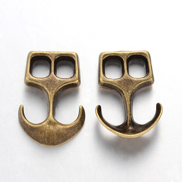 PandaHall Tibetan Style Alloy Hook Clasps, For Leather Cord Bracelets Making, Anchor, Cadmium Free & Nickel Free & Lead Free, Antique Bronze...
PandaHall Tibetan Style Alloy Hook Clasps, For Leather Cord Bracelets Making, Anchor, Cadmium Free & Nickel Free & Lead Free, Antique Bronze...