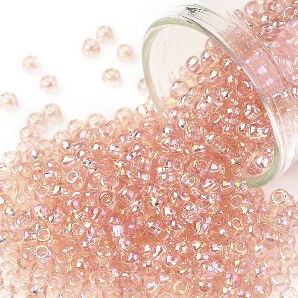 PandaHall TOHO Round Seed Beads, Japanese Seed Beads, (169) Transparent AB Rosaline, 8/0, 3mm, Hole: 1mm, about 1110pcs/50g Glass Pink
PandaHall TOHO Round Seed Beads, Japanese Seed Beads, (169) Transparent AB Rosaline, 8/0, 3mm, Hole: 1mm, about 1110pcs/50g Glass Pink