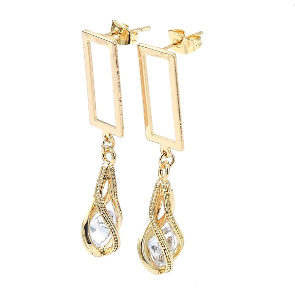 PandaHall Rectangle & Teardrop Brass Micro Pave Cubic Zirconia Dangle Stud Earrings, Long-Lasting Plated, Golden, 47x10mm Cubic Zirconia...
PandaHall Rectangle & Teardrop Brass Micro Pave Cubic Zirconia Dangle Stud Earrings, Long-Lasting Plated, Golden, 47x10mm Cubic Zirconia...