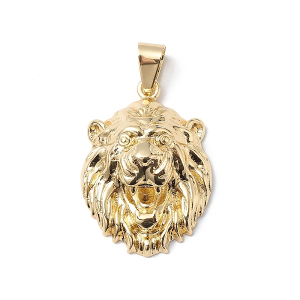 PandaHall Rack Plating Brass Pendants, Lead Free & Cadmium Free, Lion Head Charm, Real 18K Gold Plated, 34x24.5x10mm, Hole: 9x4mm Brass Lion
PandaHall Rack Plating Brass Pendants, Lead Free & Cadmium Free, Lion Head Charm, Real 18K Gold Plated, 34x24.5x10mm, Hole: 9x4mm Brass Lion