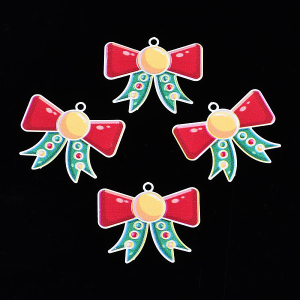 PandaHall Spray Painted Brass Pendants, with Printed, for Christmas, Bowknot, FireBrick, 25x29.5x0.4mm, Hole: 1.8mm Brass Bowknot Red
PandaHall Spray Painted Brass Pendants, with Printed, for Christmas, Bowknot, FireBrick, 25x29.5x0.4mm, Hole: 1.8mm Brass Bowknot Red