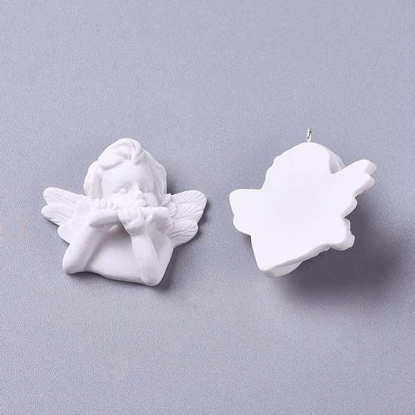PandaHall Resin Pendants, with Platinum Plated Iron Screw Eye Pin Peg Bails, Angel, White, 30.5x32.5x14mm, Hole: 1.5mm Iron+Resin Angel &...
PandaHall Resin Pendants, with Platinum Plated Iron Screw Eye Pin Peg Bails, Angel, White, 30.5x32.5x14mm, Hole: 1.5mm Iron+Resin Angel &...