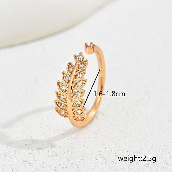 PandaHall Fashionable Leaf-Inspired Ring for Women, Perfect for Daily Wear and Events. Brass
PandaHall Fashionable Leaf-Inspired Ring for Women, Perfect for Daily Wear and Events. Brass