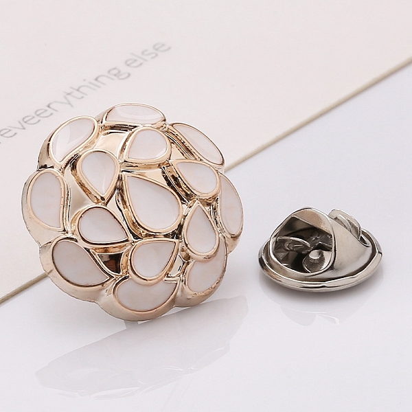 PandaHall Plastic Brooch, Alloy Pin, with Enamel, for Garment Accessories, Round with Teardrop, Snow, 21mm Alloy+Enamel Flower White
PandaHall Plastic Brooch, Alloy Pin, with Enamel, for Garment Accessories, Round with Teardrop, Snow, 21mm Alloy+Enamel Flower White