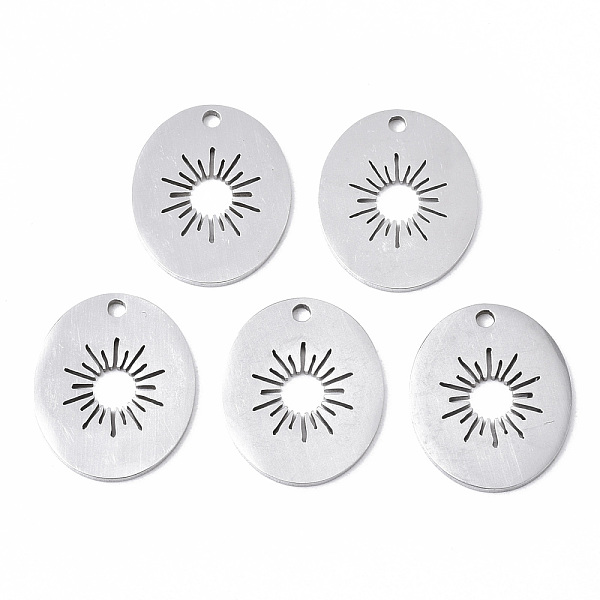 PandaHall 201 Stainless Steel Pendants, Laser Cut, Oval/Kiwi Fruit, Stainless Steel Color, 16x14x1mm, Hole: 1.4mm 201 Stainless Steel Fruit
PandaHall 201 Stainless Steel Pendants, Laser Cut, Oval/Kiwi Fruit, Stainless Steel Color, 16x14x1mm, Hole: 1.4mm 201 Stainless Steel Fruit