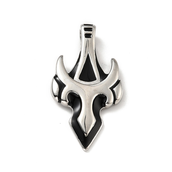 PandaHall 304 Stainless Steel Enamel Pendants, Bull Head, Stainless Steel Color, 44.5x24x4mm, Hole: 6x5mm Stainless Steel+Enamel Others..., Black
PandaHall 304 Stainless Steel Enamel Pendants, Bull Head, Stainless Steel Color, 44.5x24x4mm, Hole: 6x5mm Stainless Steel+Enamel Others..., Black