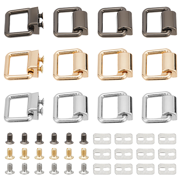 PandaHall WADORN 12 Sets 3 Colors Zinc Alloy Bag Suspension Clasps, Webbing Buckles, with Screw & Shim, Mixed Color, 2.1x2.3x0.65cm, 4...
PandaHall WADORN 12 Sets 3 Colors Zinc Alloy Bag Suspension Clasps, Webbing Buckles, with Screw & Shim, Mixed Color, 2.1x2.3x0.65cm, 4...