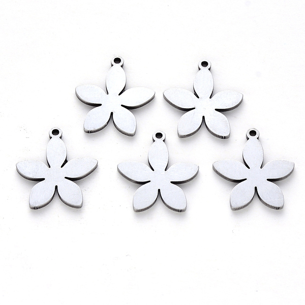 PandaHall 304 Stainless Steel Pendants, Laser Cut, Flower, Stainless Steel Color, 16x14x1mm, Hole: 1.2mm 304 Stainless Steel Flower
PandaHall 304 Stainless Steel Pendants, Laser Cut, Flower, Stainless Steel Color, 16x14x1mm, Hole: 1.2mm 304 Stainless Steel Flower
