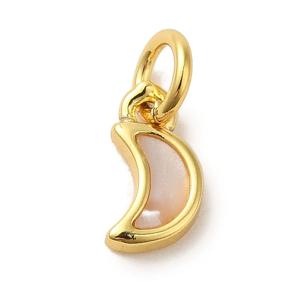 PandaHall Brass Pendants, with Shell, Real 18K Gold Plated, Moon, 9x5.5x1.6mm, Hole: 3.2mm Brass Moon Clear
PandaHall Brass Pendants, with Shell, Real 18K Gold Plated, Moon, 9x5.5x1.6mm, Hole: 3.2mm Brass Moon Clear