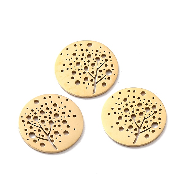 PandaHall Ion Plating(IP) 316 Surgical Stainless Steel Pendants, Flat Round with Hollow Pattern, Golden, 15x1mm, Hole: 1mm 316 Surgical...
PandaHall Ion Plating(IP) 316 Surgical Stainless Steel Pendants, Flat Round with Hollow Pattern, Golden, 15x1mm, Hole: 1mm 316 Surgical...