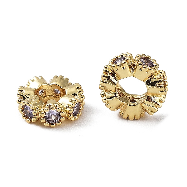 PandaHall Brass Micro Pave Cubic Zirconia Beads, Flat Round, Real 18K Gold Plated, 8x3mm, Hole: 3.5mm Brass+Cubic Zirconia Flat Round
PandaHall Brass Micro Pave Cubic Zirconia Beads, Flat Round, Real 18K Gold Plated, 8x3mm, Hole: 3.5mm Brass+Cubic Zirconia Flat Round