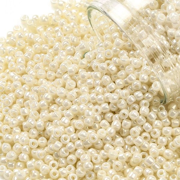 PandaHall TOHO Round Seed Beads, Japanese Seed Beads, (123L) Opaque Luster White Cream, 11/0, 2.2mm, Hole: 0.8mm, about 5555pcs/50g Glass...
PandaHall TOHO Round Seed Beads, Japanese Seed Beads, (123L) Opaque Luster White Cream, 11/0, 2.2mm, Hole: 0.8mm, about 5555pcs/50g Glass...